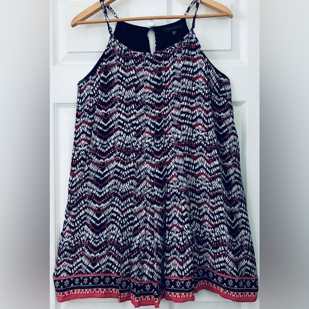 Sanctuary Black and Red Abstract Dress